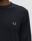 Fred Perry Classic Crew Neck Jumper Blue - Mens - Sweatshirts