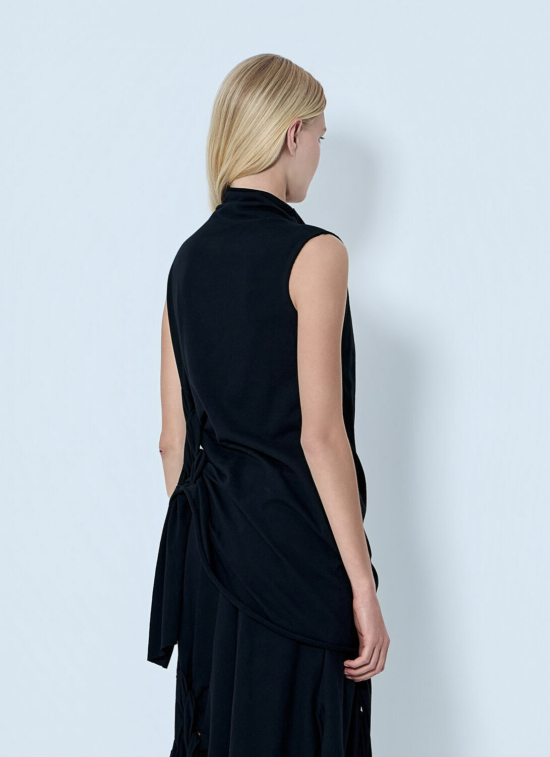 Yohji Yamamoto High Twisted French Terry Braided Top