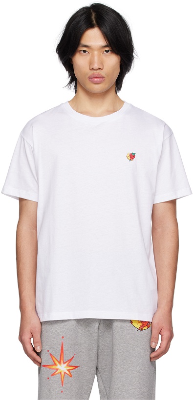 Photo: Sky High Farm Workwear White Embroidered T-Shirt