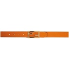 Fendi Reversible Beige and Orange Leather FF Belt