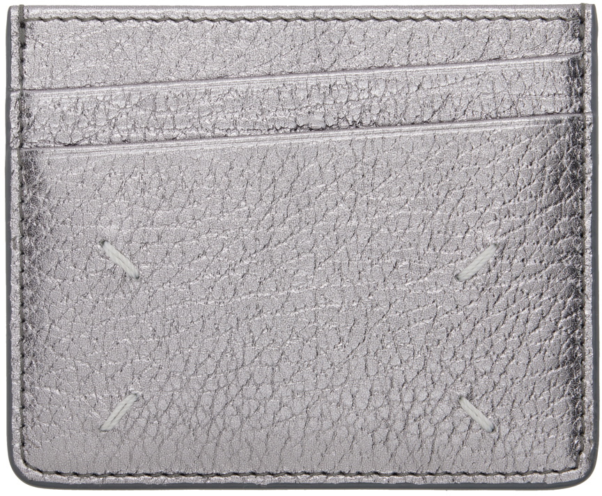 【Maison Margiela】Silver Slim Gap Card Holder Maison Margiela Silver Slim Gap Card Holder | italist