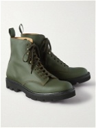 Grenson - Jude Rubberised Leather Boots - Green
