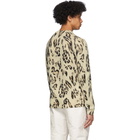 Moncler Genius 2 Moncler 1952 Beige Cashmere Leopard Sweater