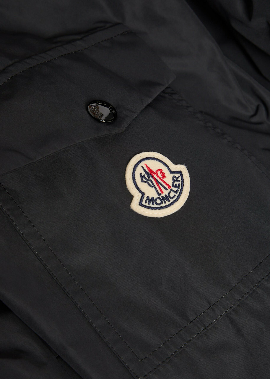 Moncler Sassiere Hooded Shell Jacket Black