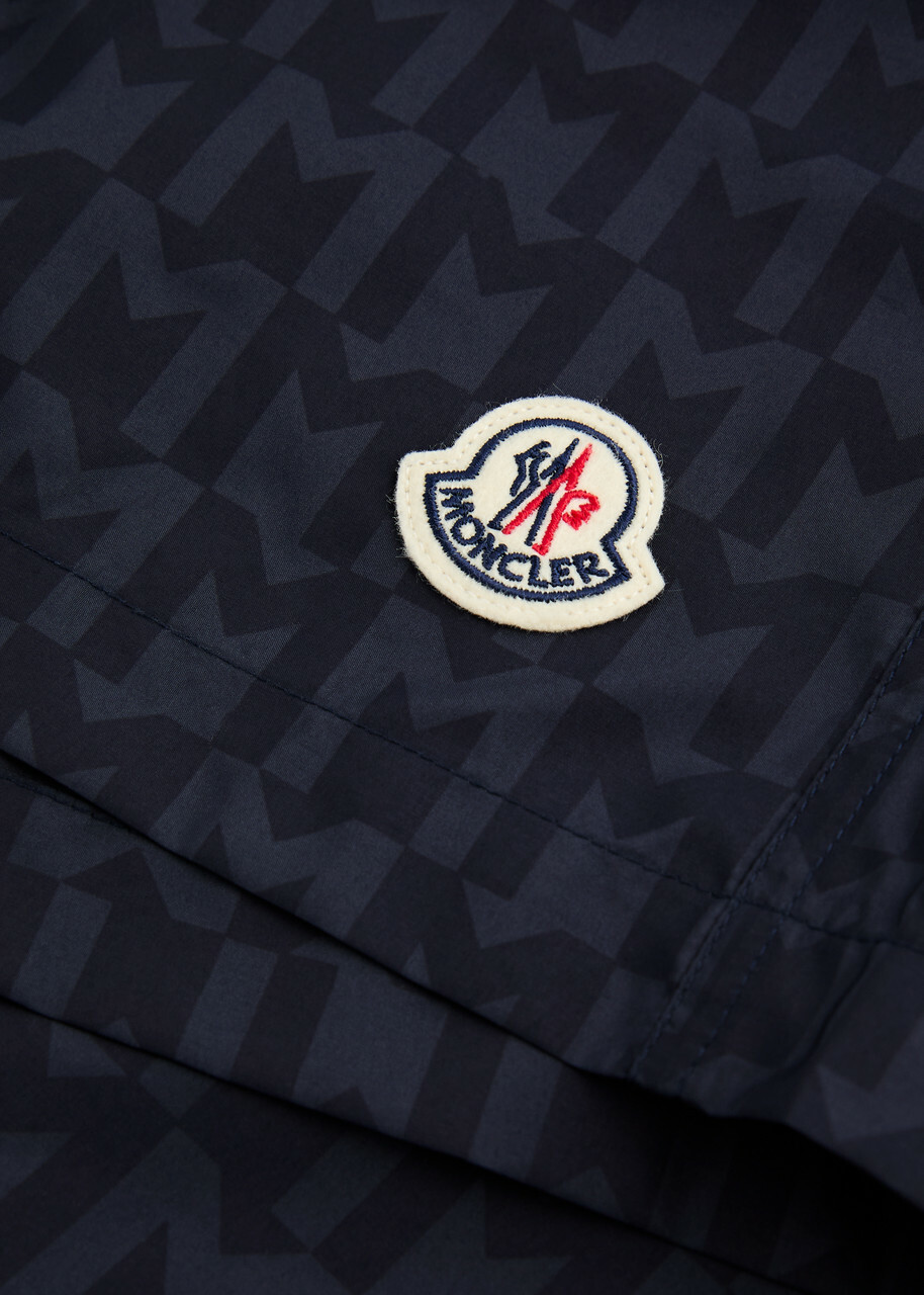 Monogram Moncler Moncler Logo-monogrammed Shell Swim Shorts Navy Moncler