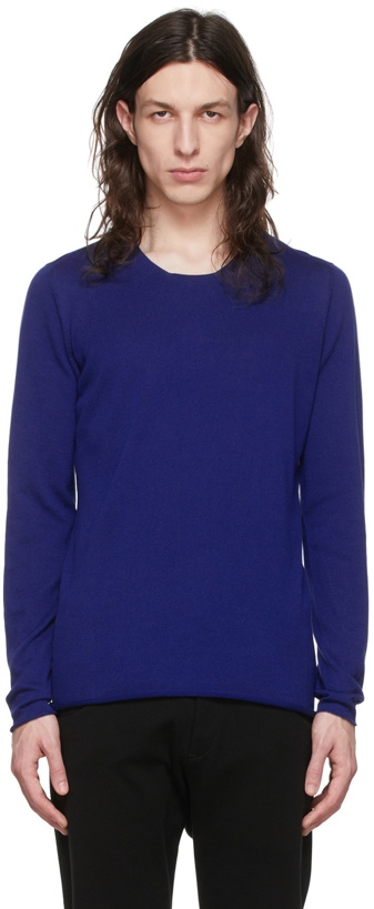 Photo: Label Under Construction Blue Cotton Sweater