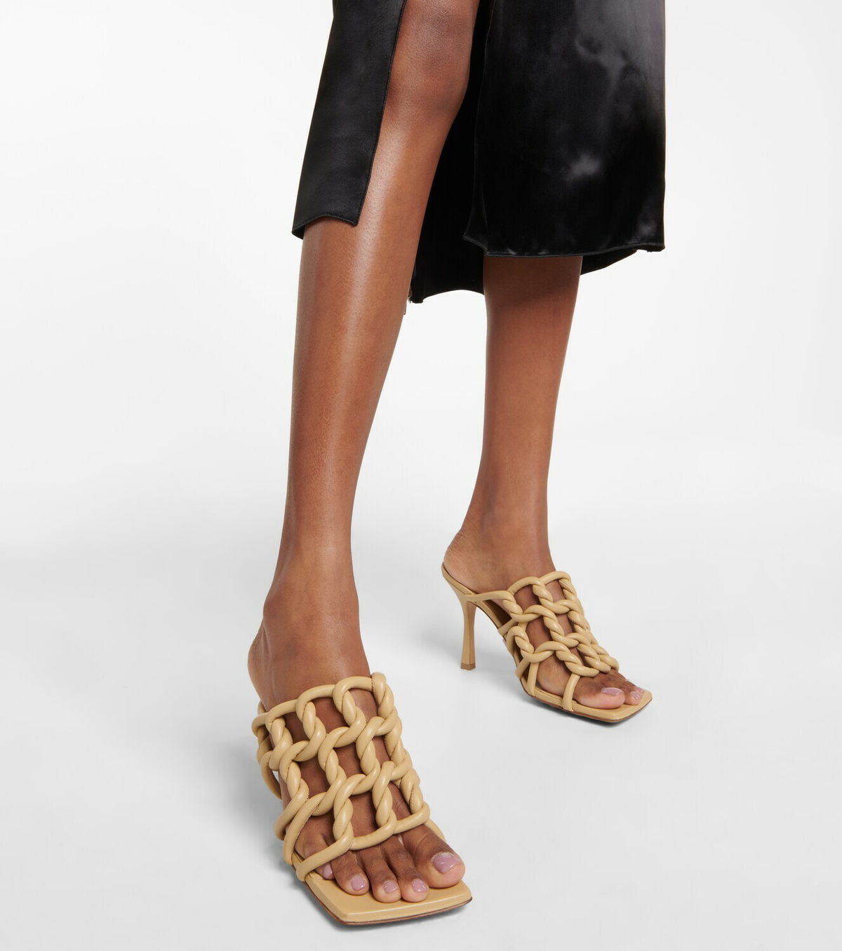 Bottega Veneta - Stretch Twist leather sandals Bottega Veneta