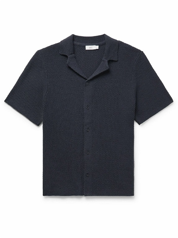 Photo: Onia - Camp-Collar Cotton-Blend Shirt - Blue