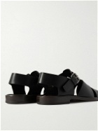 LEMAIRE - Leather Sandals - Black