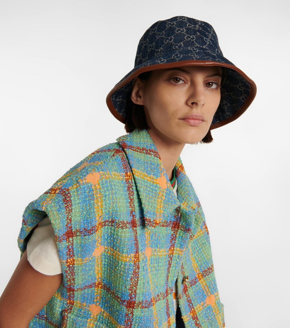 Gucci - GG jacquard denim bucket hat Gucci