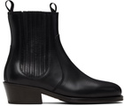 LEMAIRE Black Vegetable-Tanned Chelsea Boots