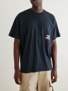 Cherry Los Angeles - Logo-Printed Cotton-Jersey T-Shirt - Blue