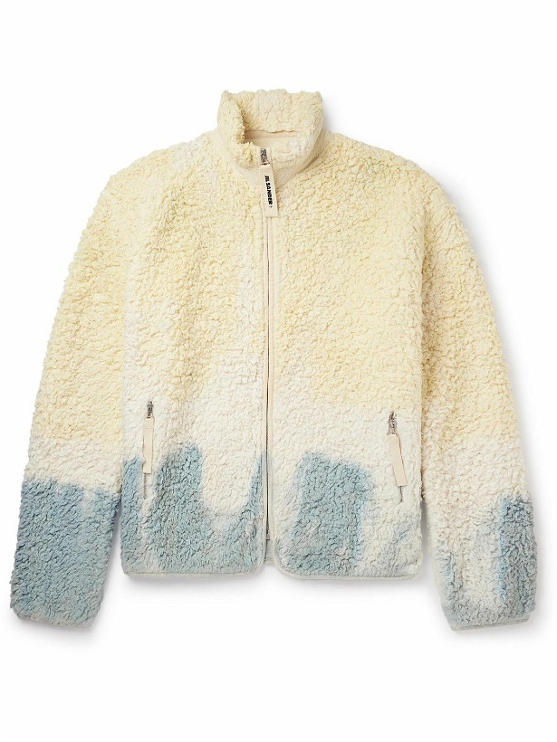 Photo: Jil Sander - Tie-Dyed Cotton-Fleece Jacket - Neutrals