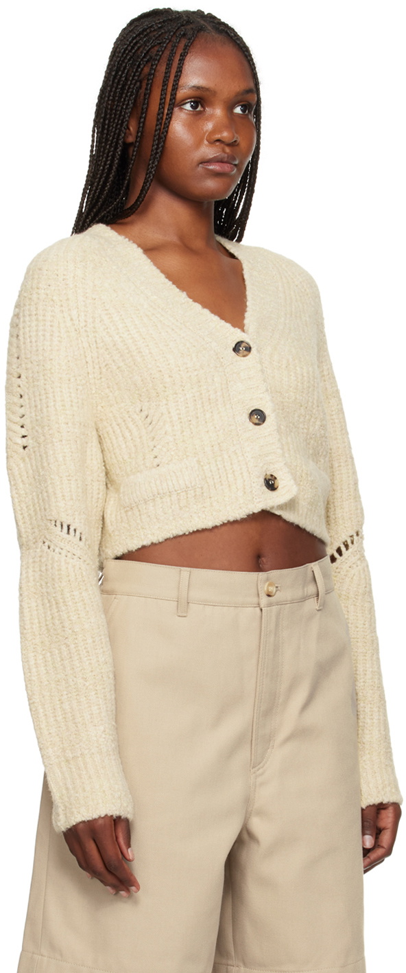 Recto Beige Button Cardigan