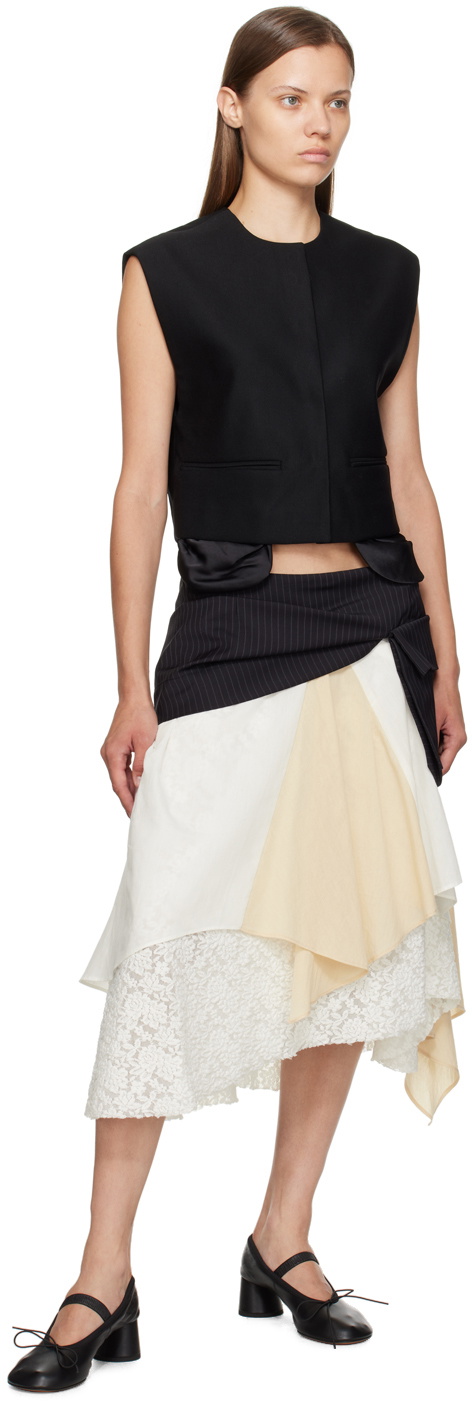 OPEN YY Black Exposed Pocket Vest