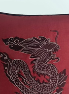 Les-Ottomans Dragon Embroidered cushion