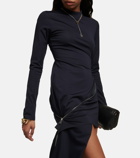 JW Anderson - Zip-detail jersey minidress