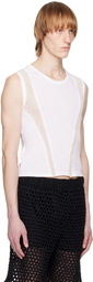 PONDER.ER Off-White Paneled Tank Top