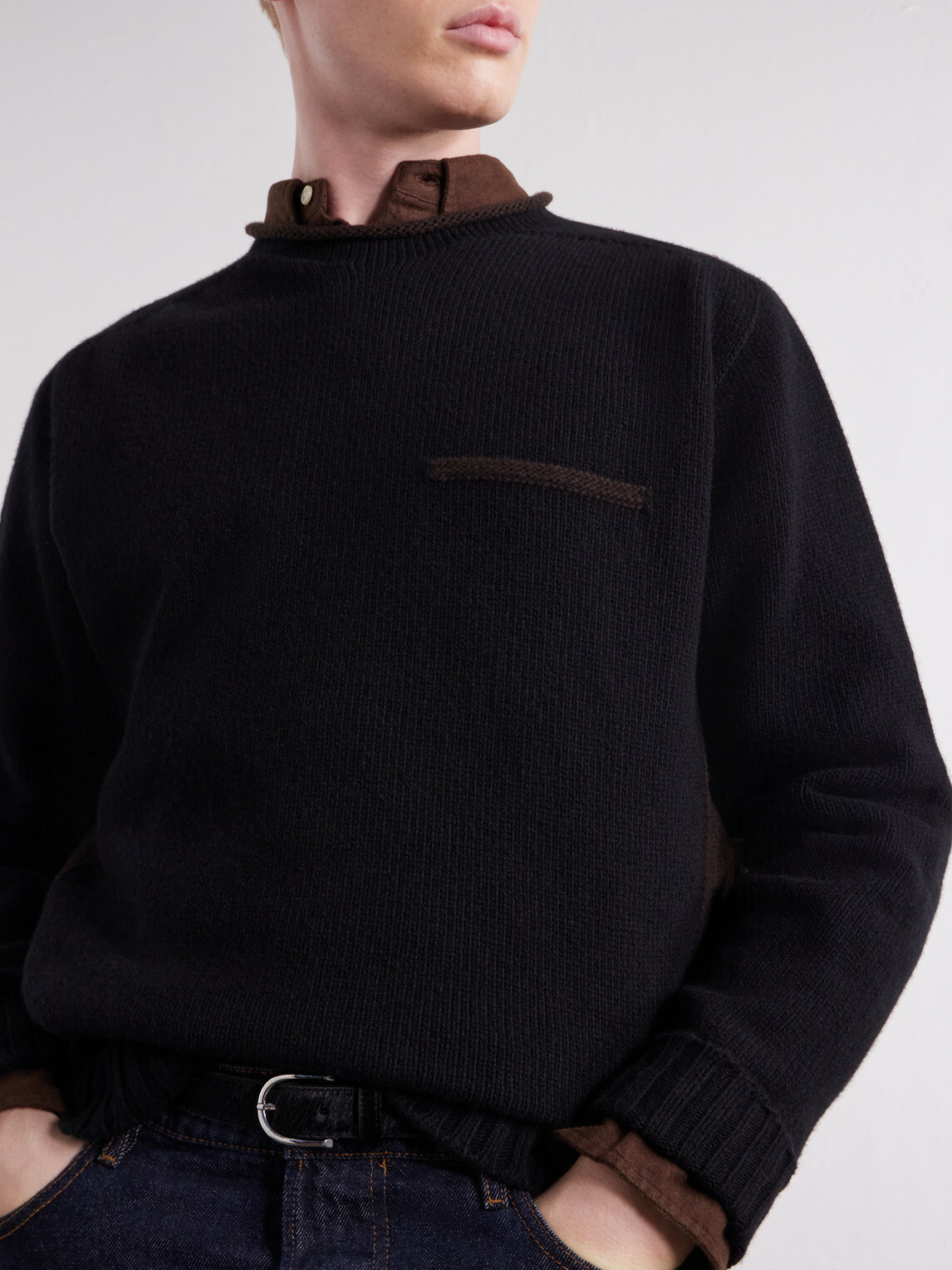 Inis Meáin - Lambswool Sweater - Black