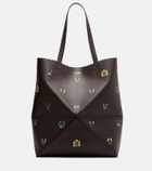 Loewe x Louis Wain Puzzle Fold Cats leather tote bag