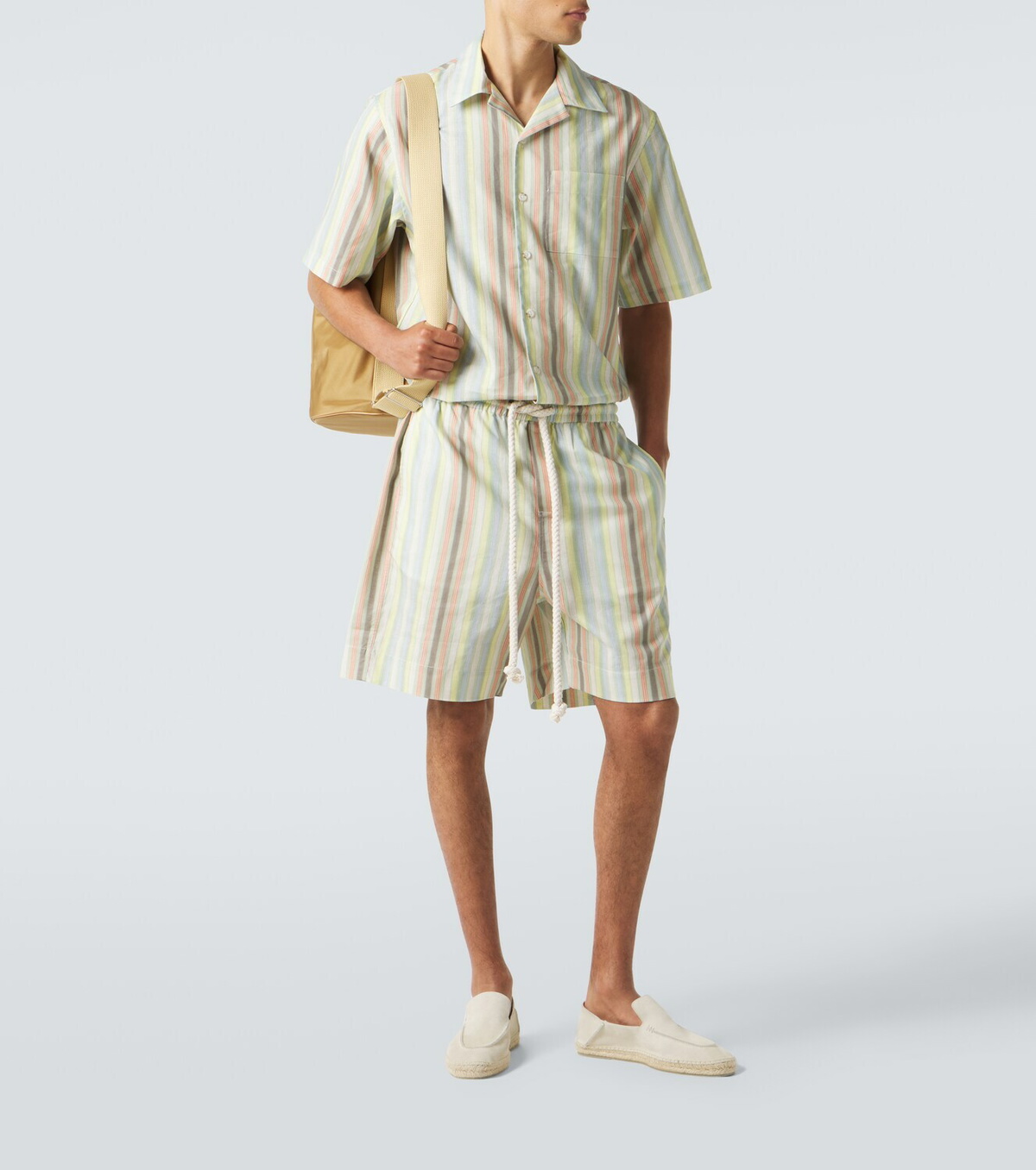 Commas Striped linen shirt