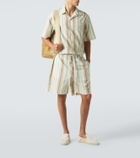 Commas Striped linen shirt