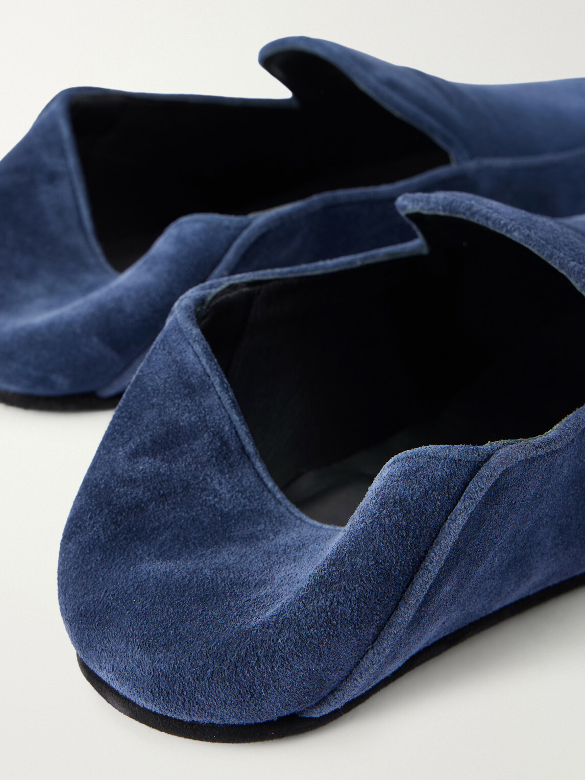 George Cleverley - Mayfair Collapsible-Heel Suede Loafers - Blue