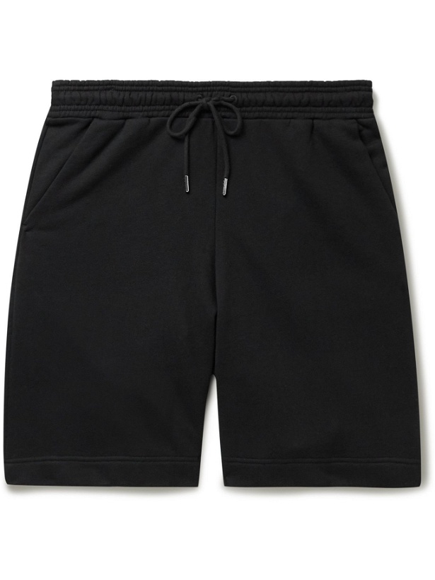 Photo: Ninety Percent - Wide-Leg Organic Cotton-Jersey Drawstring Shorts - Black