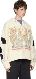 Who Decides War Off-White Engulfed Memories Zip Up Hoodie