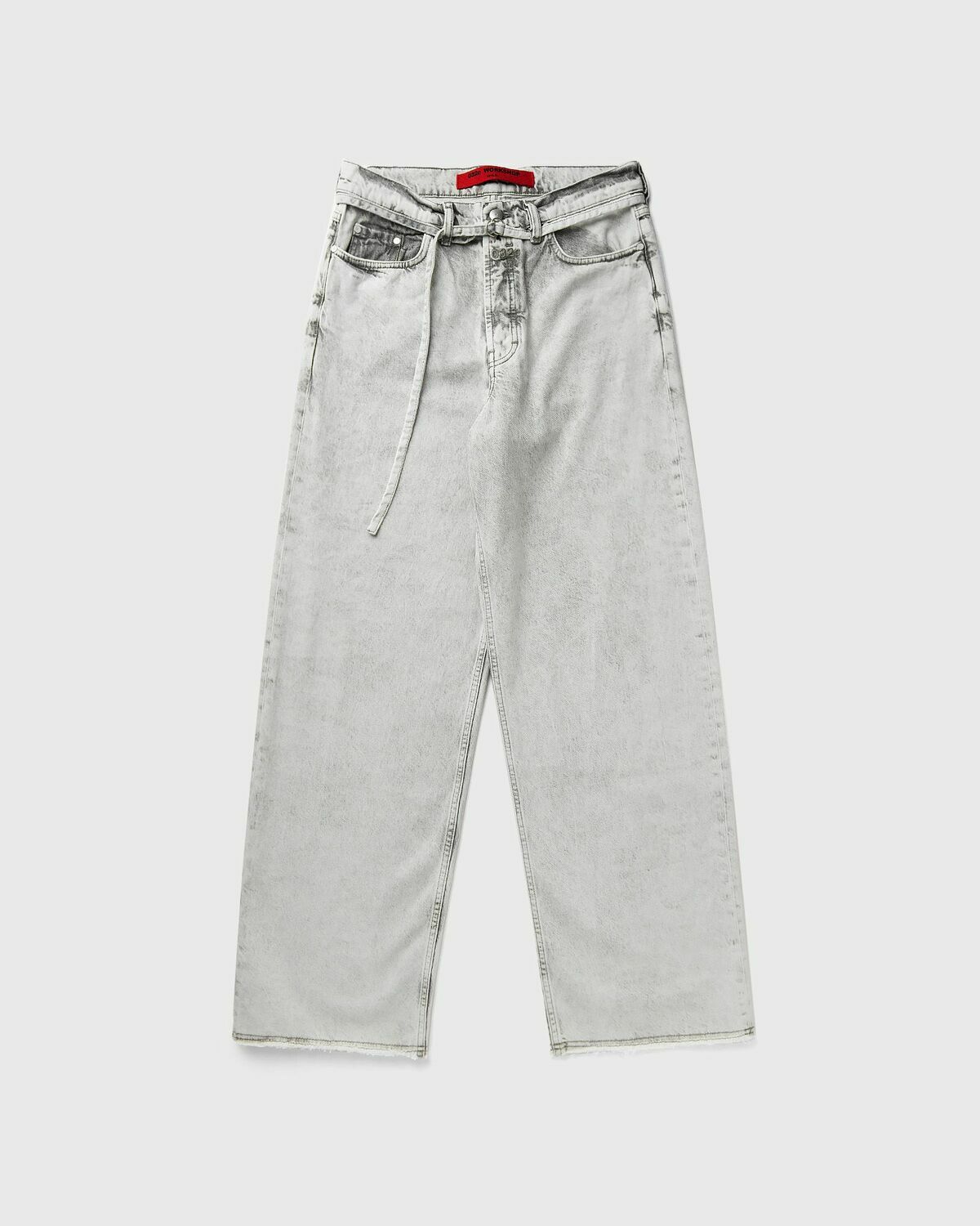 032c DOWN TO EARTH WIDE LEG JEANS Grey Men