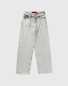 032c DOWN TO EARTH WIDE LEG JEANS Grey Men