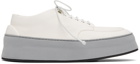 Marsèll White & Grey Cassapana Sneakers