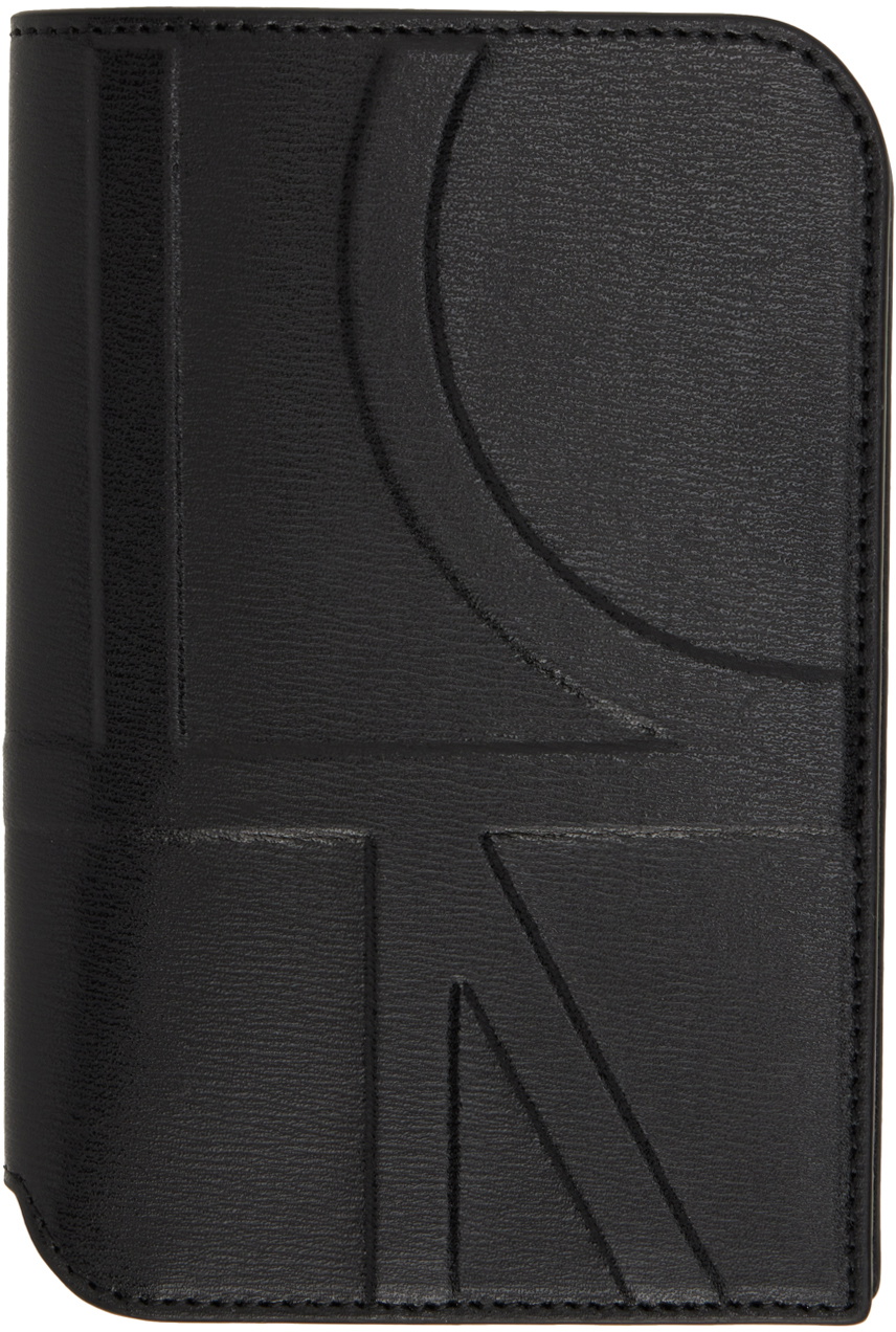 TOTEME Black Embossed Passport Holder Toteme