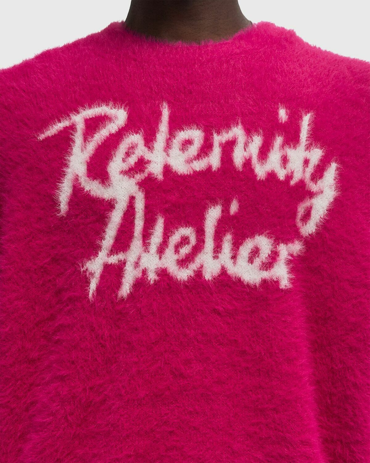 Reternity INTERWOVEN FURRY KNIT Purple Mens Pullover