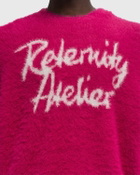 Reternity INTERWOVEN FURRY KNIT Purple Mens Pullover