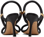 Bottega Veneta Black Stretch Strap Sandals