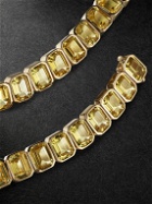 42 Suns - 14-Karat Gold Yellow Sapphire Tennis Necklace
