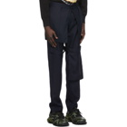 Who Decides War by MRDR BRVDO Navy Retroversion Trousers