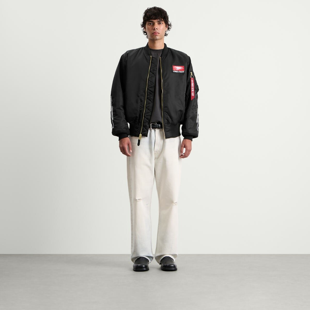 END. x Alpha Industries MA-1 Bomber Jacket in Black