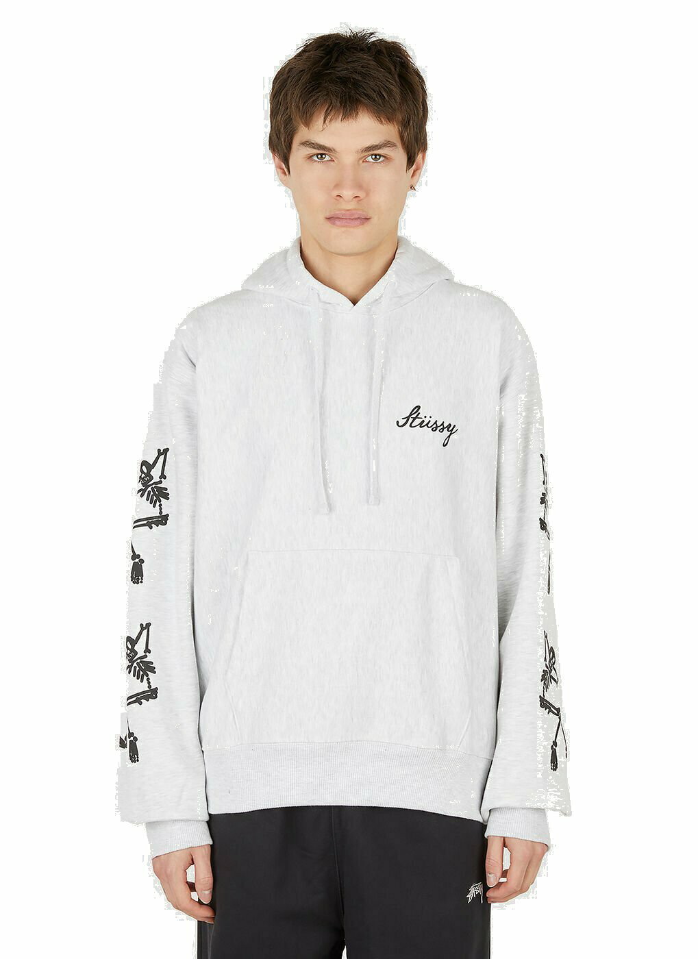 Stüssy Paradise Lost Hooded Sweatshirt male Light Grey Stussy