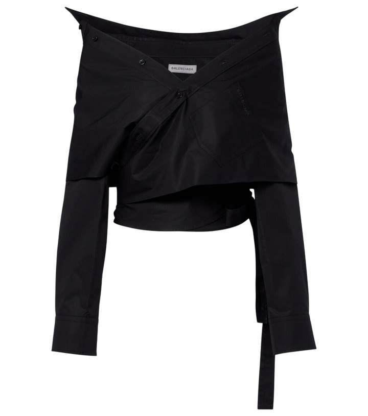 Photo: Balenciaga Off-shoulder cotton top