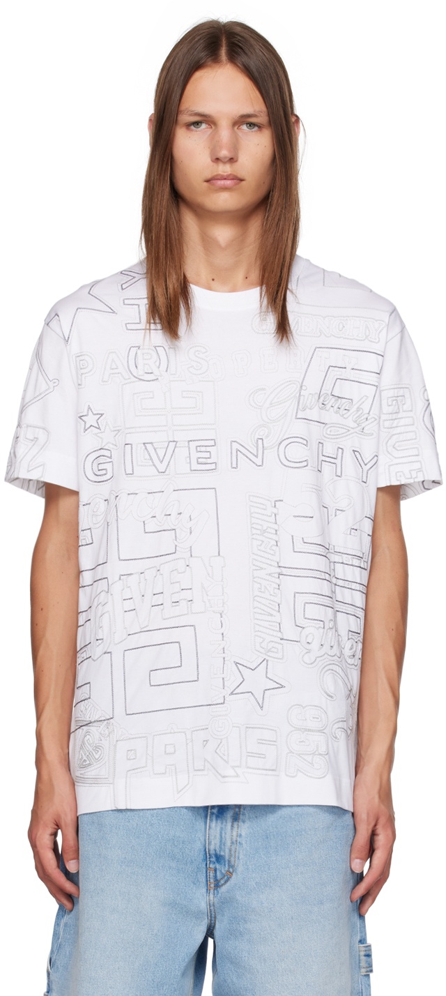 Givenchy White Oversized T-Shirt Givenchy