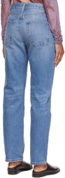 B Sides Blue Arts Straight Jeans