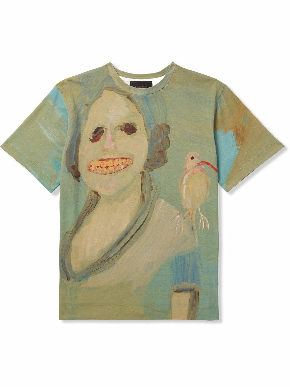 Simone RochaのTシャツ White Carnation Print T-shirt by Simone Rocha on Sale