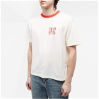 Palm Angels Men's Monogram Racing T-Shirt in Off White