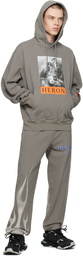 Heron Preston Gray 'Heron Law Flames' Lounge Pants