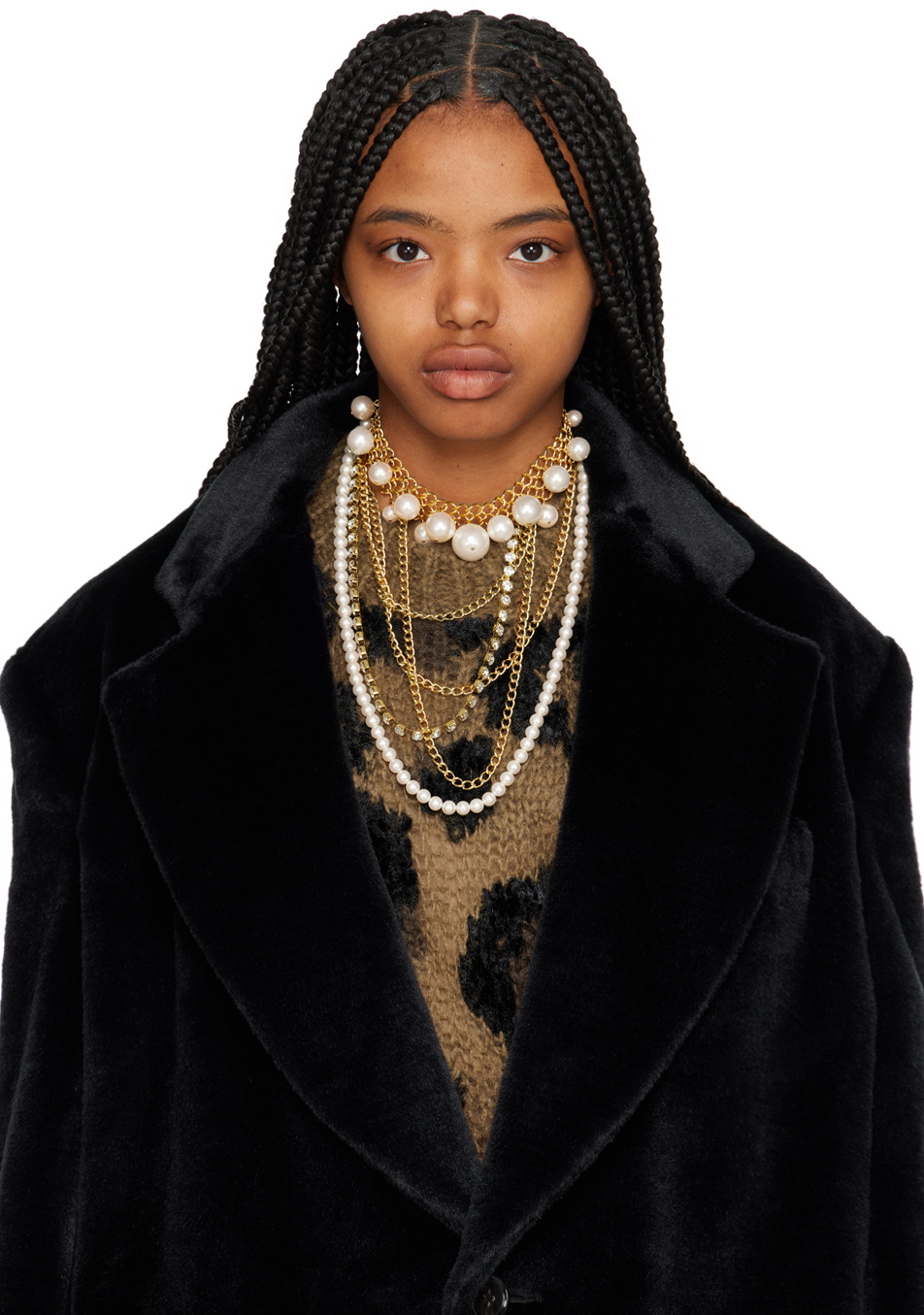 Junya Watanabe Gold Multi Chain Choker Junya Watanabe