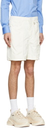 Wooyoungmi Off-White Nylon Shorts