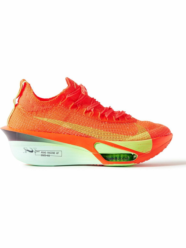 Photo: NIKE RUNNING - Alphafly 3 Road Racing Atomknit Sneakers - Red