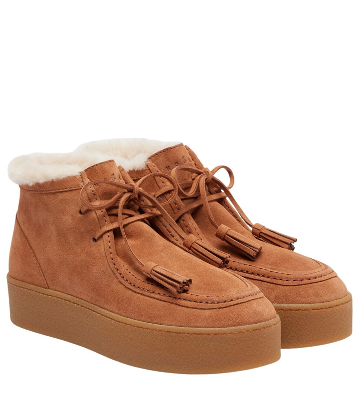 Photo: Hogan H681 suede platform desert boots